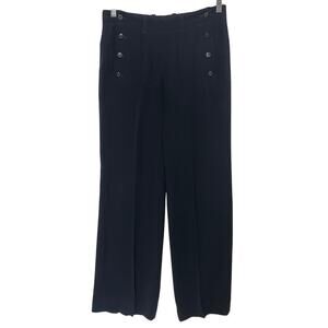 Giorgio Armani Italy Button Front Sailor Trousers Pants Womens 4/6 Quiet Luxury